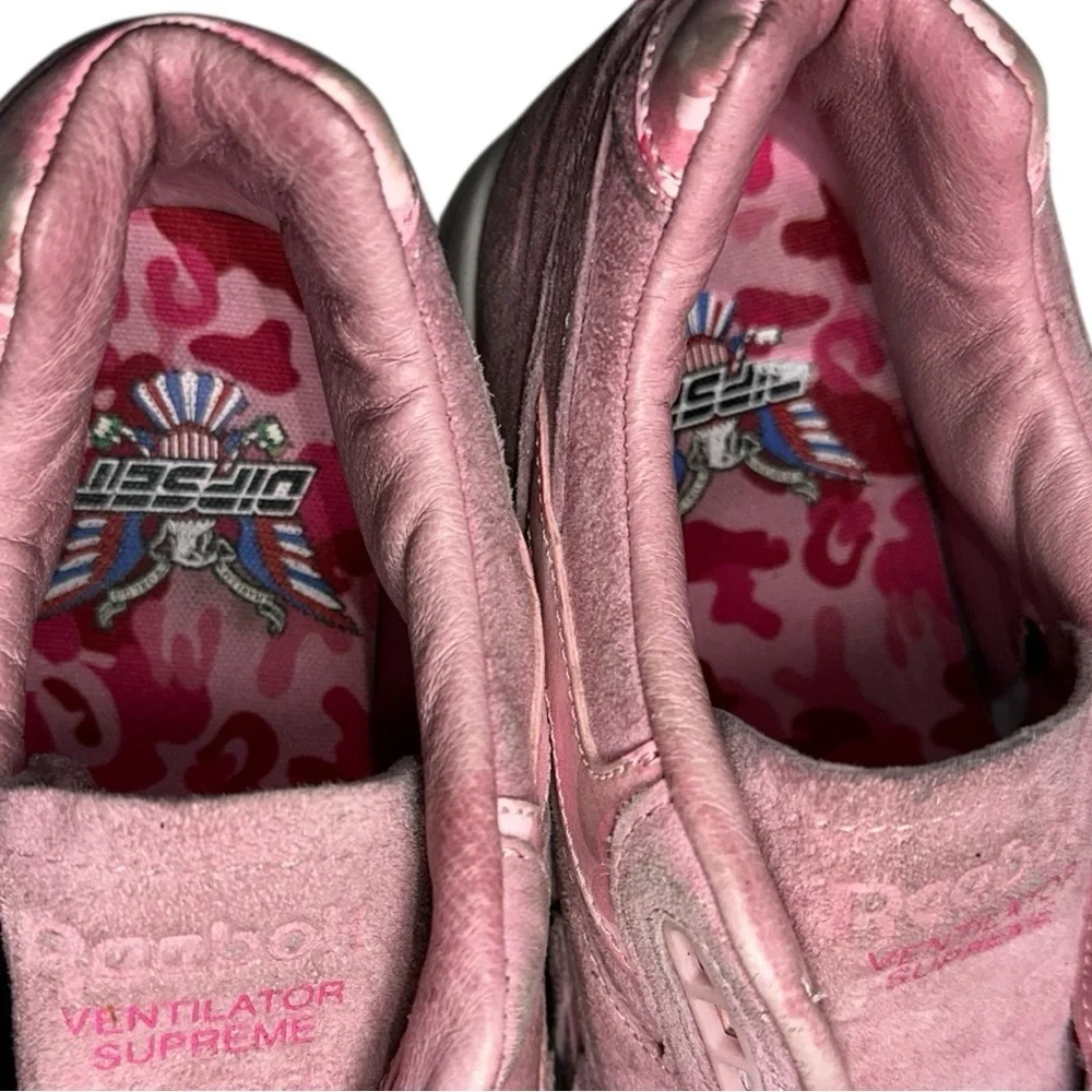 Reebok x Cam’ron Size 10 Pink Suede Camron Ventilator Supreme Fleebok 2 Sneakers